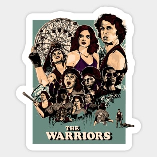 The Warriors Gangster Subway Fight Sticker